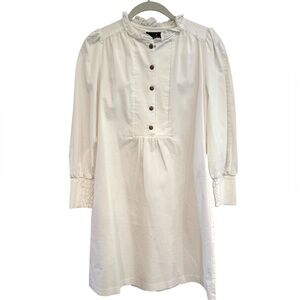 Pomander Place Cream Dress with Buttons- XS